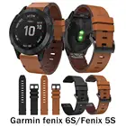 Ремешок 20 мм для Garmin Fenix 6SFenix 6S proFenix 5SFenix 5S plus высококачественный кожаный ремешок для часов быстросъемный сменный