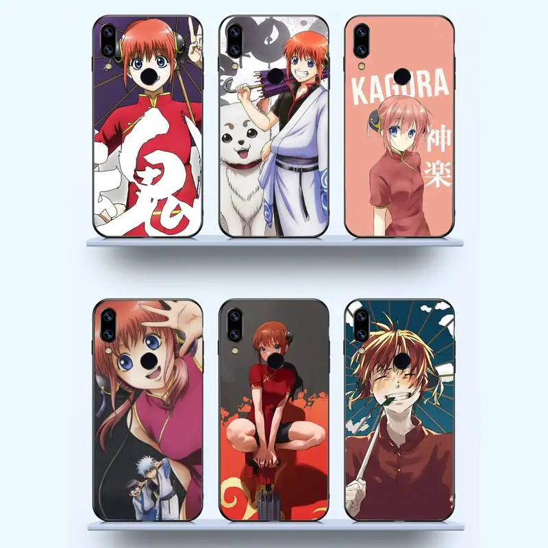 Kagura Gintama Anime Phone Case For Xiaomi Redmi note 7 8 9 t max3 s 10 pro lite funda shell coque cover