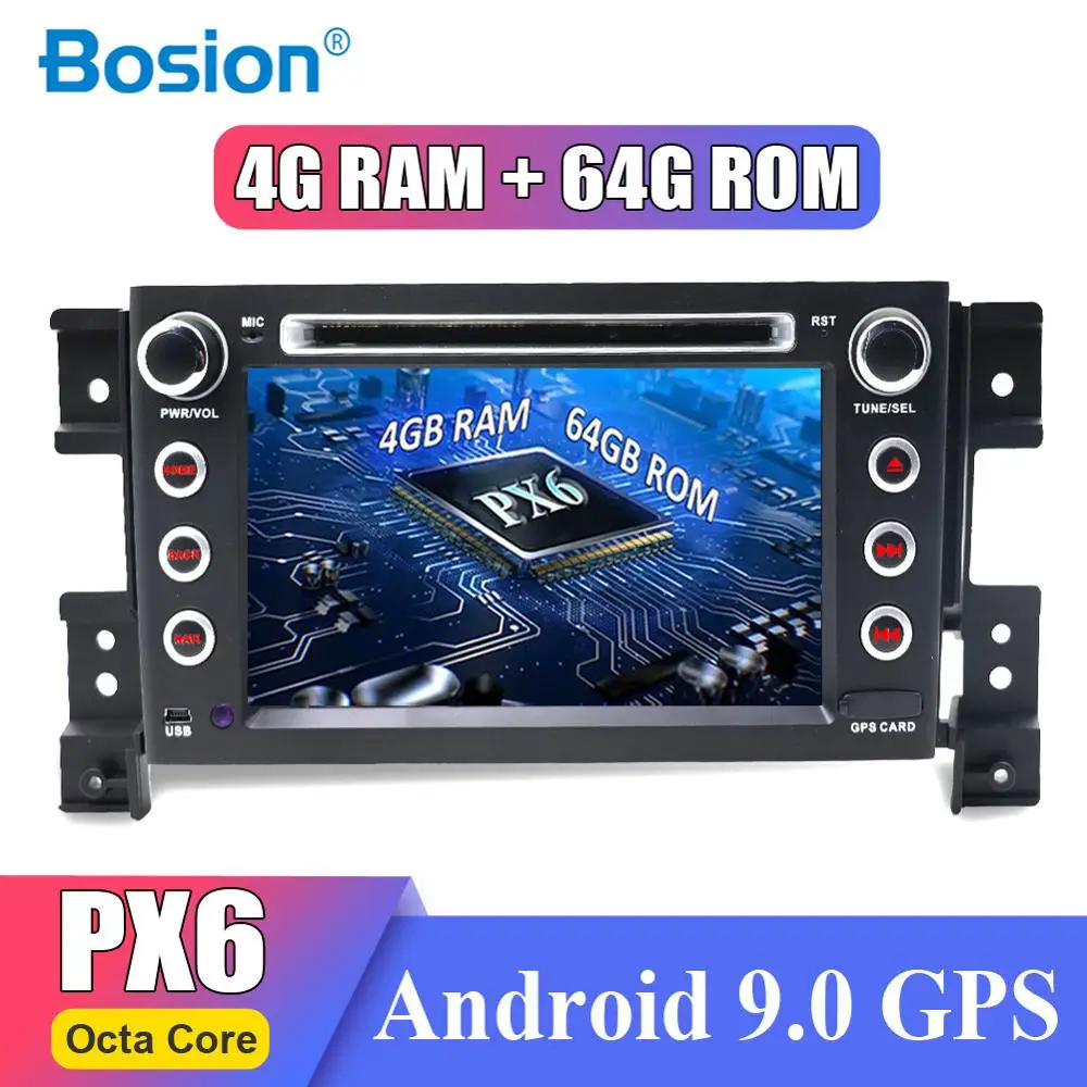 64G rom 8 ядерный 2Din Android 9,0 автомобильный Стерео Радио DVD gps навигация для Suzuki Grand Vitara 2005-2011 автомобильный аудио видео плеер