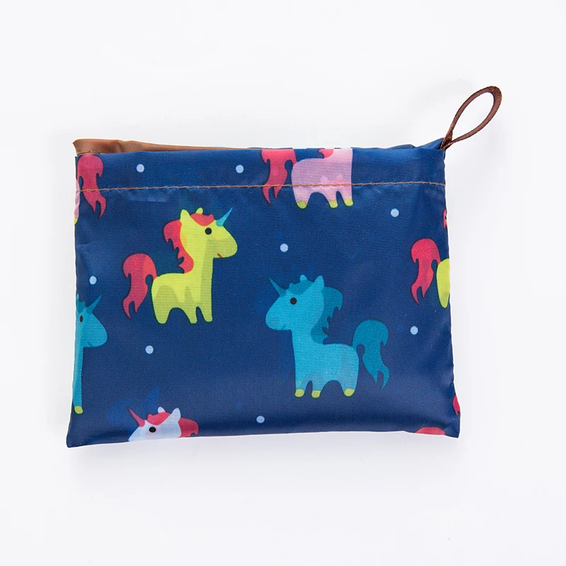 Плотная нейлоновая большая сумка в волшебном стиле, эко многоразовая полиэфирная переносная сумка через плечо, мультяшная складная сумка для покупок