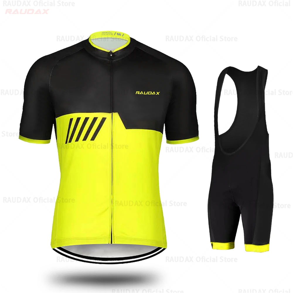 

Raudax 2021 Team Cycling Jerseys Summer T-shirt Bicycle Jersey Sets for Men Ropa Ciclismo Hombre Mtb Cycling Clothing Triathlon