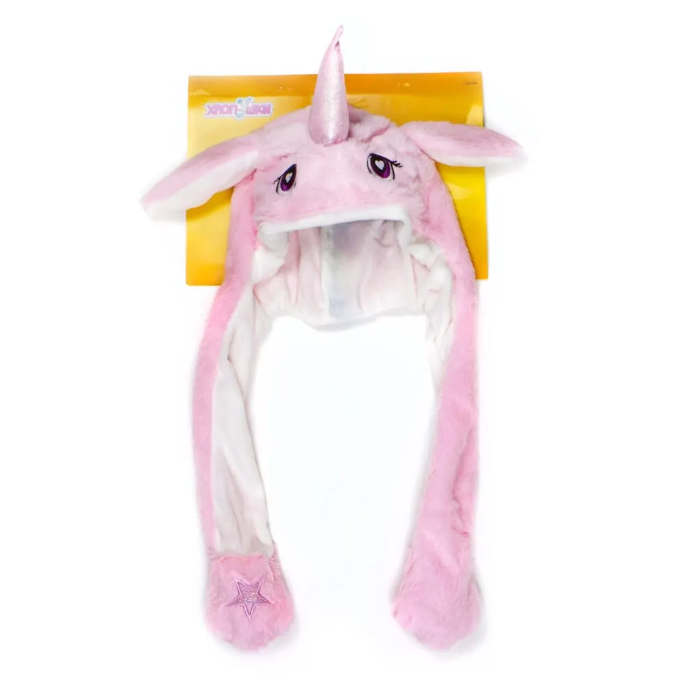 Шапка детская 1TOY Хлоп-Ушки Единорог розовый | Игрушки и хобби