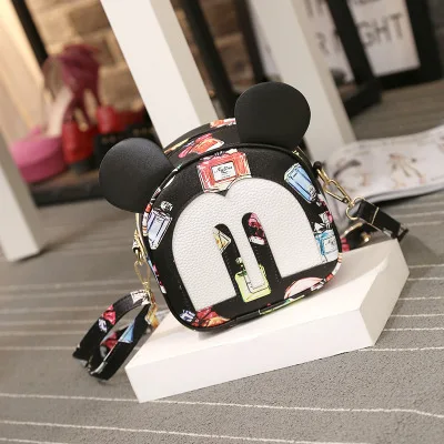 Детские сумочки Disney модная миниатюрная мультяшная сумка Минни Микки Маус для