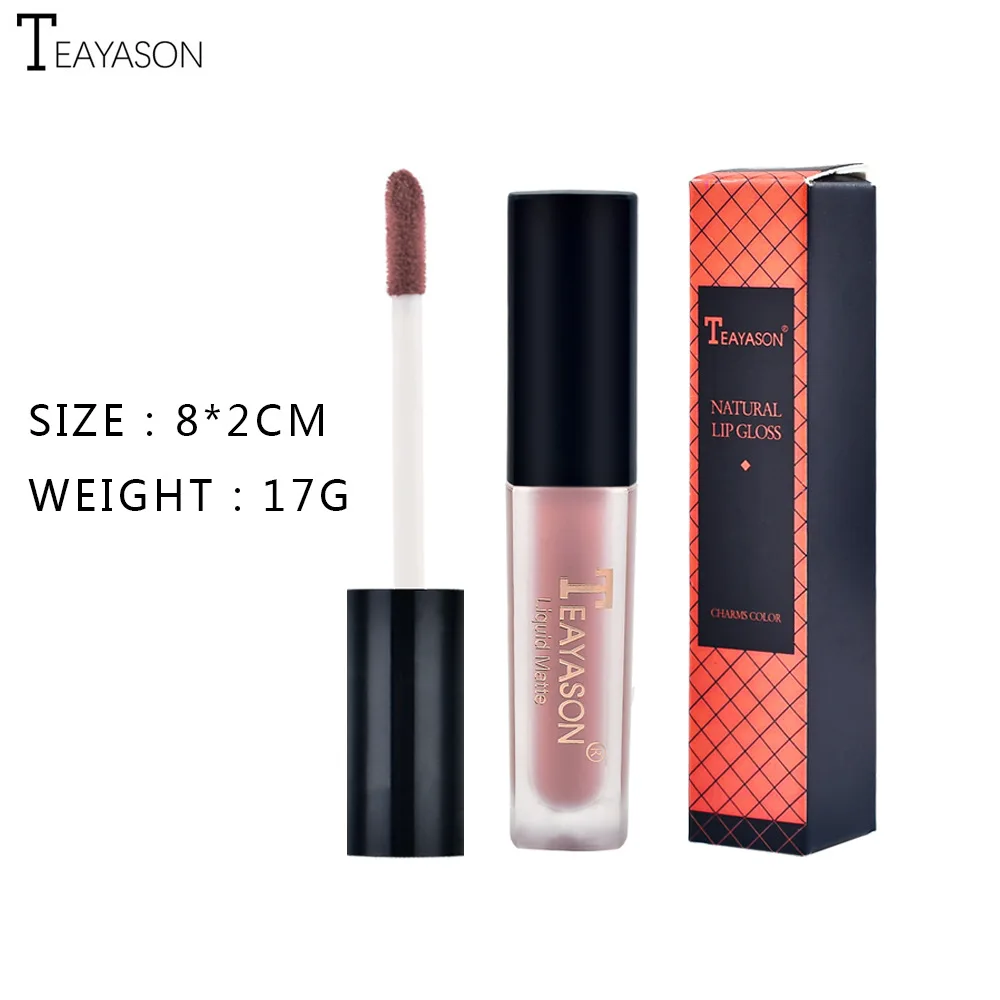 

12-Color Nude Color Matte Lipstick Lip Glaze Easy To Wear Long Lasting Matte Moisturizing Non-stick Cup Lip Gloss