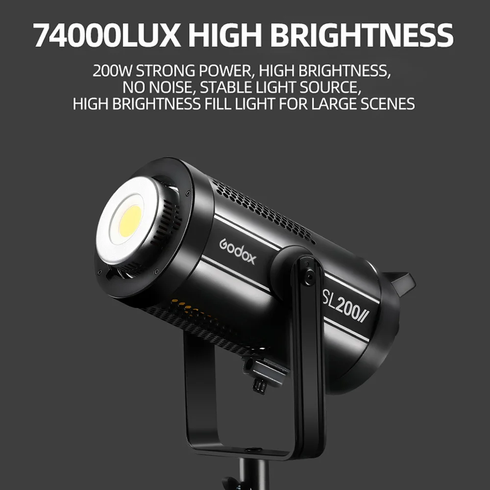 Godox SL200II SL-200W II Светодиодный светильник для видеосъемки 200 Вт Bowens Дневной