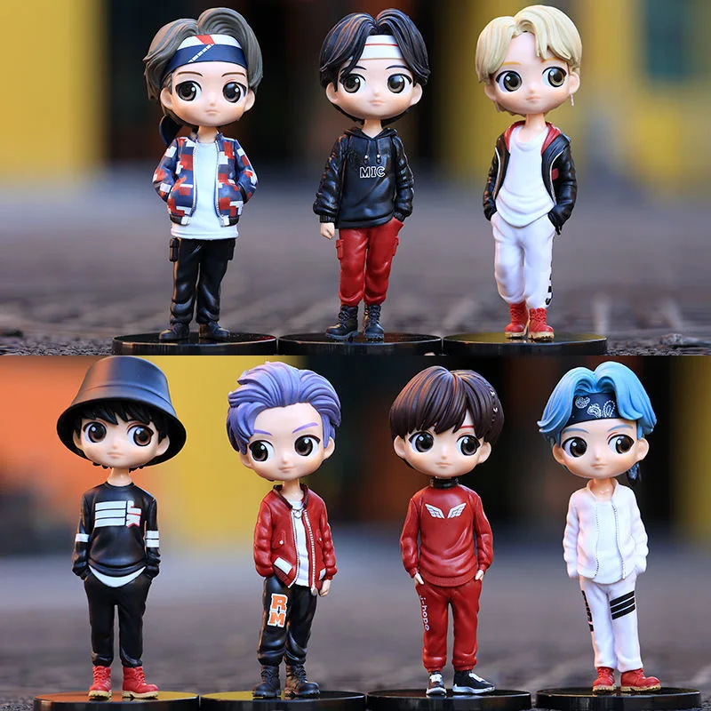 Фигурка в Корейском стиле Bangtan Boys большой размер звезды KPOP Q мультяшная аниме