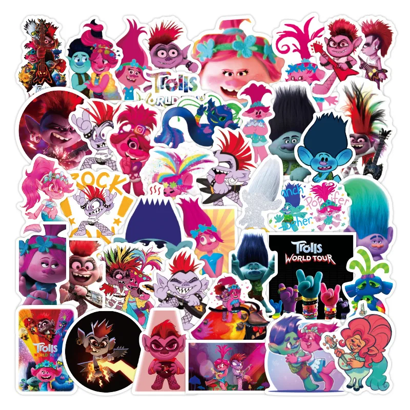 

10/50PCS Cartoon character Stickers Motorcycle Travel Luggage Guitar Skateboard Joke Kid Toy Stickers