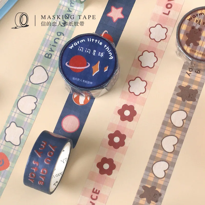 

1pcs/1lot Decorative Adhesive Tapes Warm little things Decorative Scrapbooking DIY Paper Japanese Stickers 3M