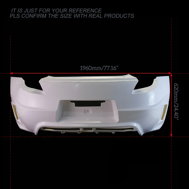 Автомобильные аксессуары для Nissan 2009 + 370Z Z34 WBS стильное Стекловолокно Задний