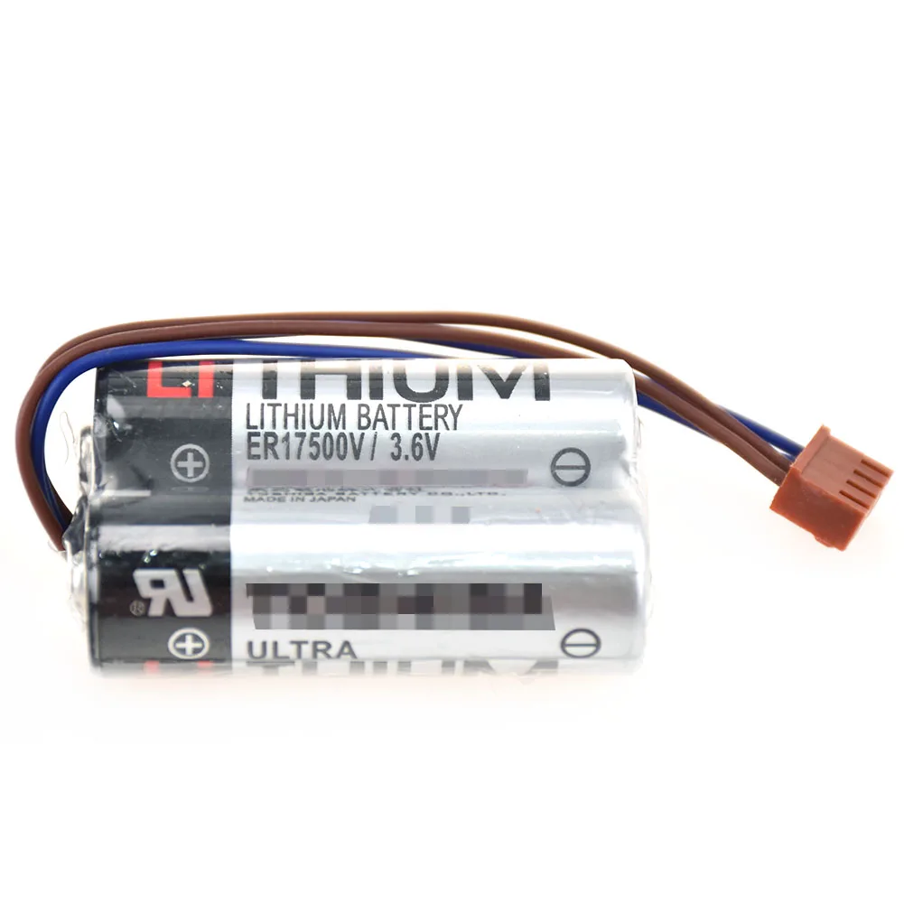 2pcs for Toshiba ER17500V Battery Pack 3.6V 5.4Ah with 4 Pin Brown Plug