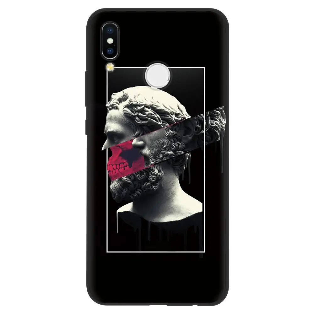 bkhongya Мягкий чехол из ТПУ с скульптурой для huawei P30 mate 20 30 10 P20 Lite Pro P Smart чехол Funda для huawei P8 P9 P10 Lite - Цвет: bkhongya