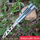 Theone BRS Alpha Beast Butterfly тренировочный нож втулки канал титановый сплав Ручка D2 лезвие EDC карманный тактический нож подарок