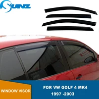 side window deflectors for vw golf 4 mk4 1997 1998 1999 2000 2001 2002 2003 tape on window visor weathershield sun rain visors