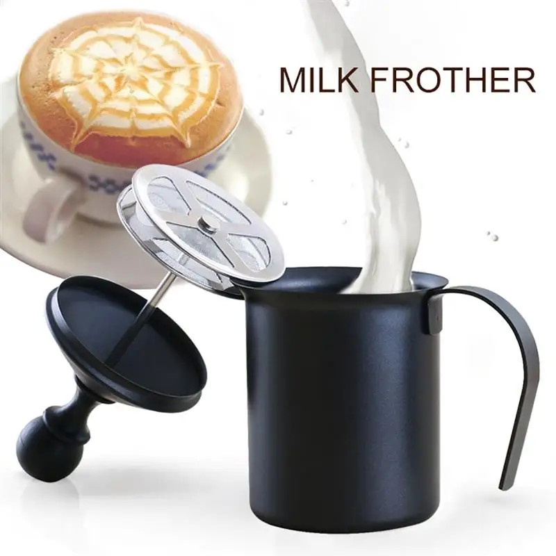 

Вспениватель молока ручной из нержавеющей стали, 400/800 мл