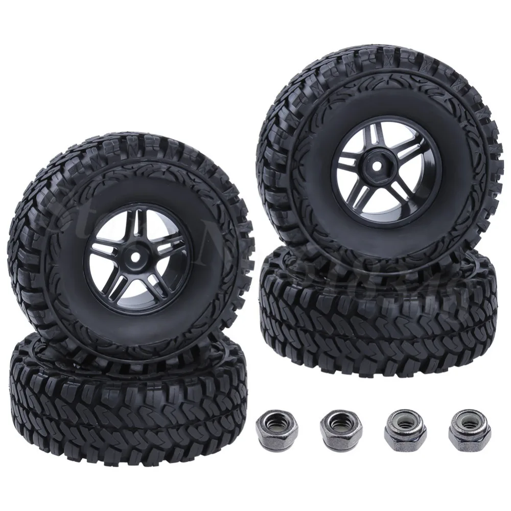 4 шт. резиновые шины и диски 1 9 дюйма с пенопластом для 1/10 RC Rock Crawler Axial SCX10 Traxxas TRX4 RC4WD