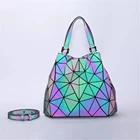 Светящаяся сумка bao, голографические Светоотражающие сумки с геометрическим рисунком для женщин, 2020, складная сумка на плечо, разнообразная сумка через плечо, женская сумка