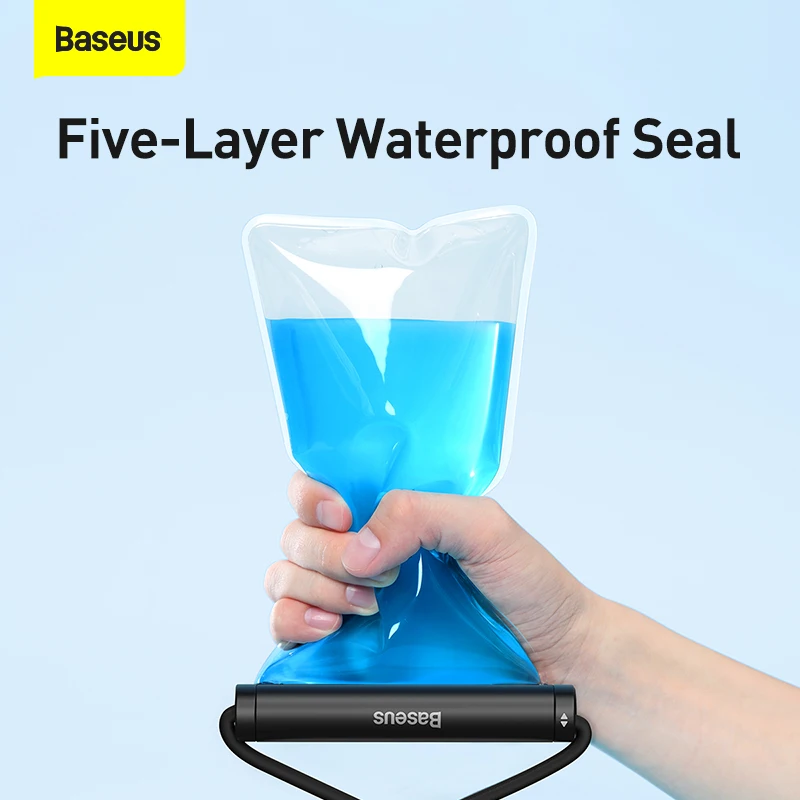 baseus waterproof phone case for iphone 13 12 pro max samsung xiaomi poco swim water proof phone bag universal protection cover free global shipping