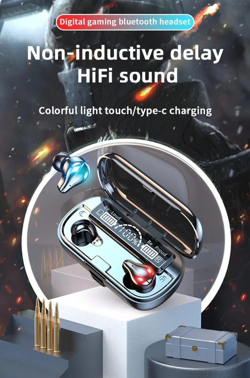 

X9 TWS Blue-tooth 5.1 Earphones With Charging Box Wireless Headphone 9D Stereo Sports Waterproof Earbuds Headsets With Mic