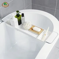 msjo bathtub shelf shower organizer expandable holder kitchen basket tray accessories multifunctional bathroom storage shelves