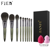 fjer makeup brushes 14pcs foundation powder blush eyeshadow concealer lip eye make up brush beauty tool with cosmetic sponge