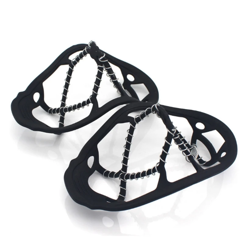 

1 Set Walk Traction Ice Cleat Crampons Stainless Steel Anti-Slip Ice Grips Cover