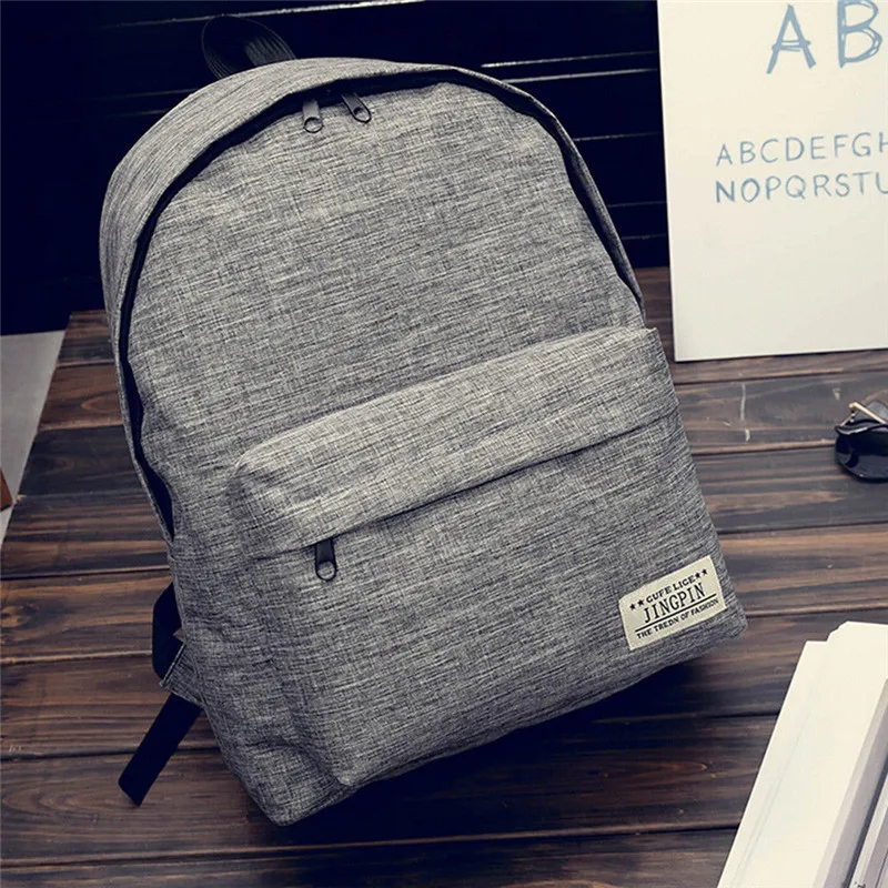 NoEnName-Null 1 шт. стильный женский мужской холщовый Портативный Большой рюкзак, рюкзак, школьная сумка для колледжа, дорожная походная сумка