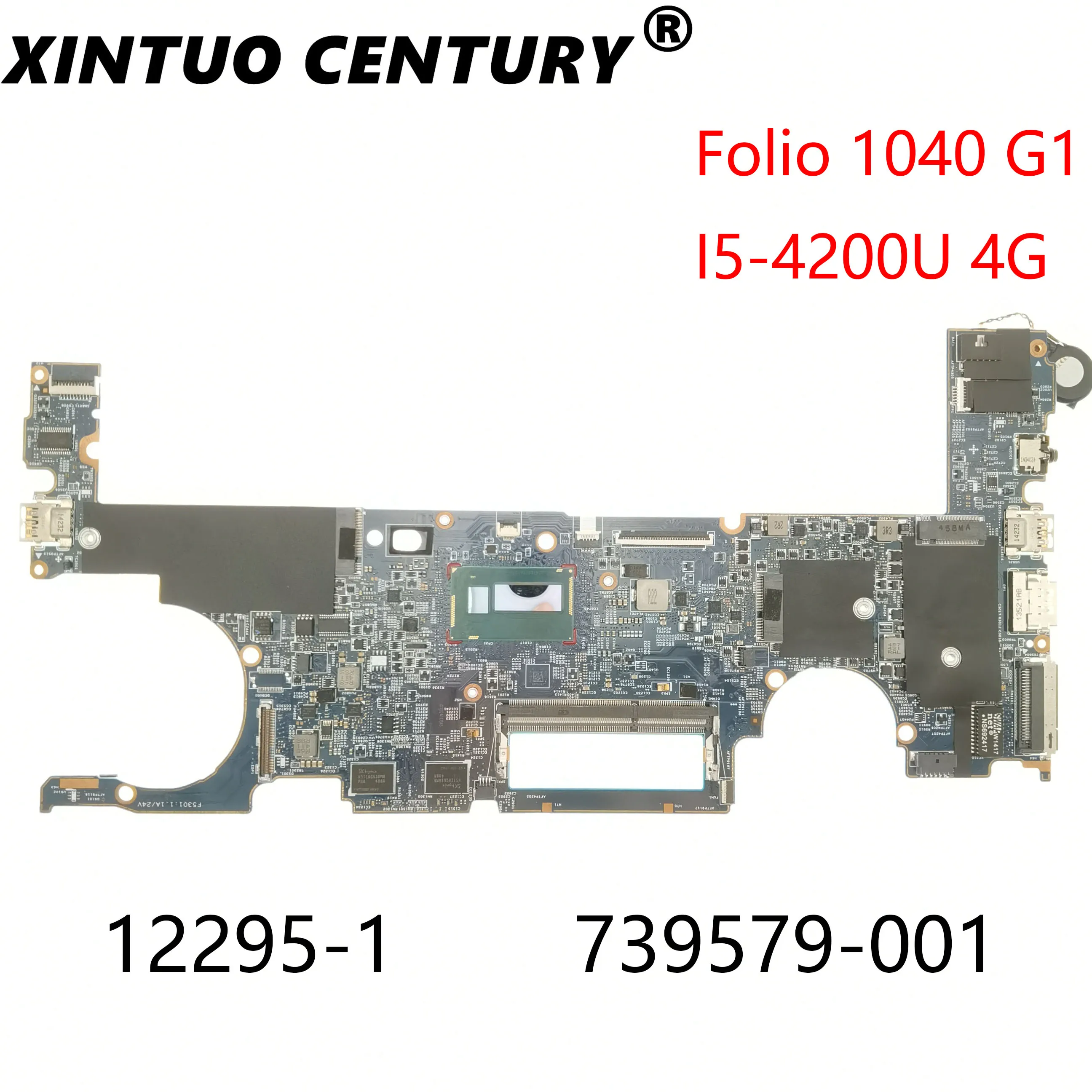 

FOR HP EliteBook Folio 1040 G1 Laptop Motherboard W/ I5-4200U 739579-001 48.4LU01.011 12295-1 Motherbard 739579-601 739579-501