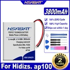 Аккумулятор HSABAT AP100 3800 мАч для Hidizs. ap100 player AP100 батареи