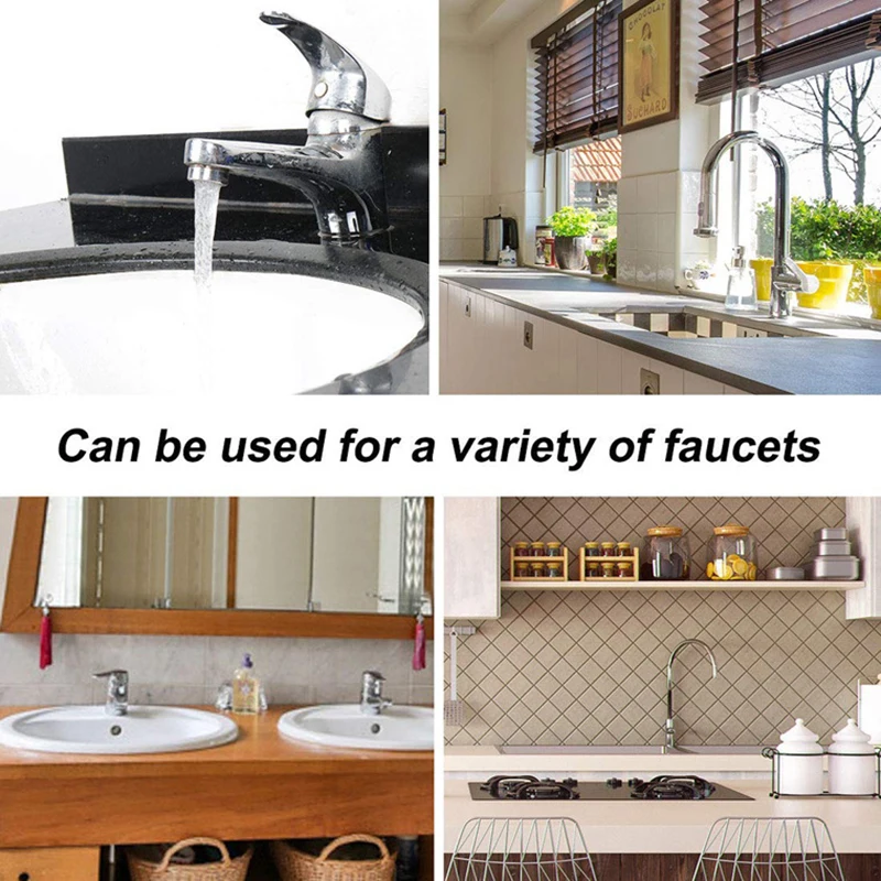 

3Pcs Kitchen Faucet Tap Water Filter Purifier Head Kitchen Faucet Water Quality Detector M22/24 Mini Faucet Purifier JA5