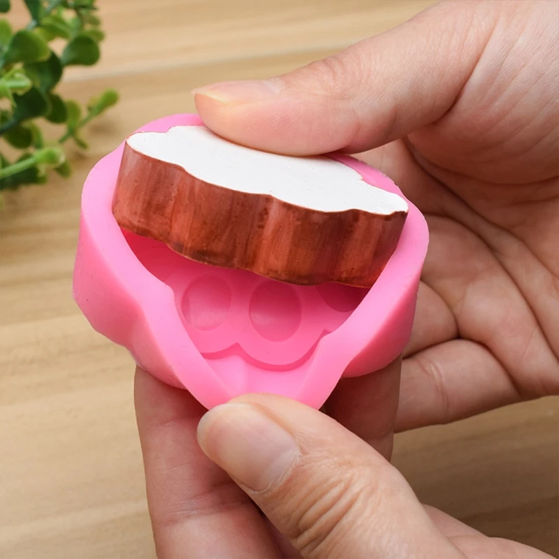 

3Pcs Flower Bear Paw Heart Resin Molds Pet Paw Floral Heart Resin Casting Mold X7YA