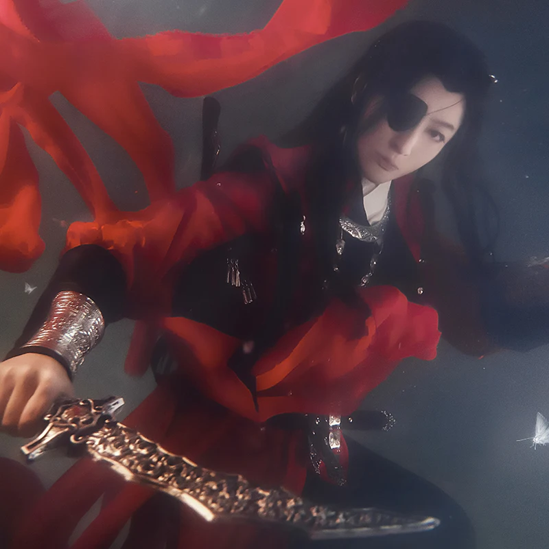 Новое поступление Аниме Тянь Гуань ci фу Косплэй костюм отчаянные призрак King Хуа