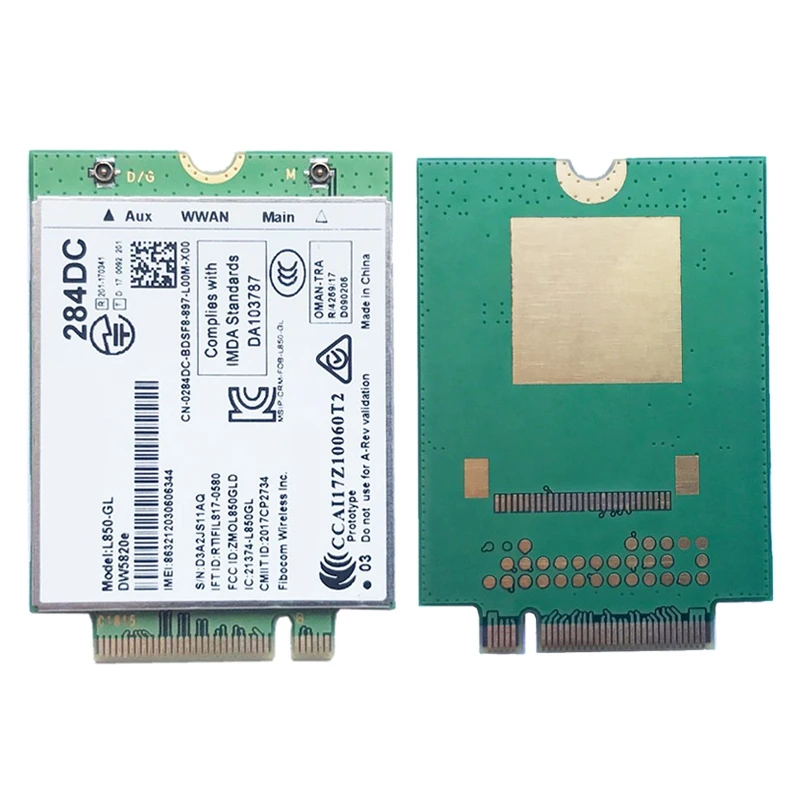 

DW5820E L850-GL LTE 4G Card Module 0284DC 284DC for Dell Laptop 3500 5400