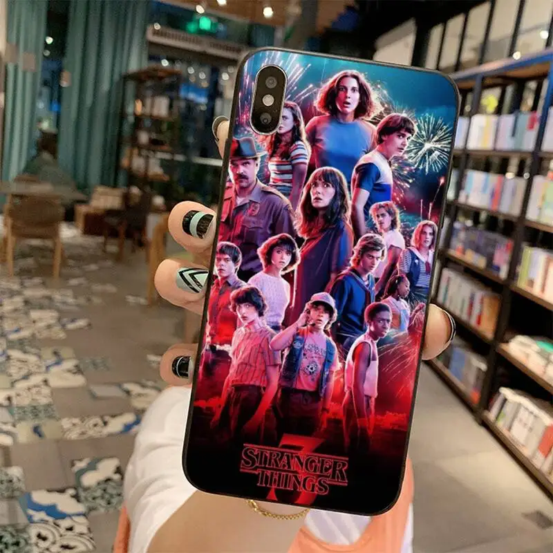 HPCHCJHM Stranger things season 3 Bling Cute Phone Case for iPhone 11 pro XS MAX 8 7 6 6S Plus X 5S SE 2020 XR case | Мобильные