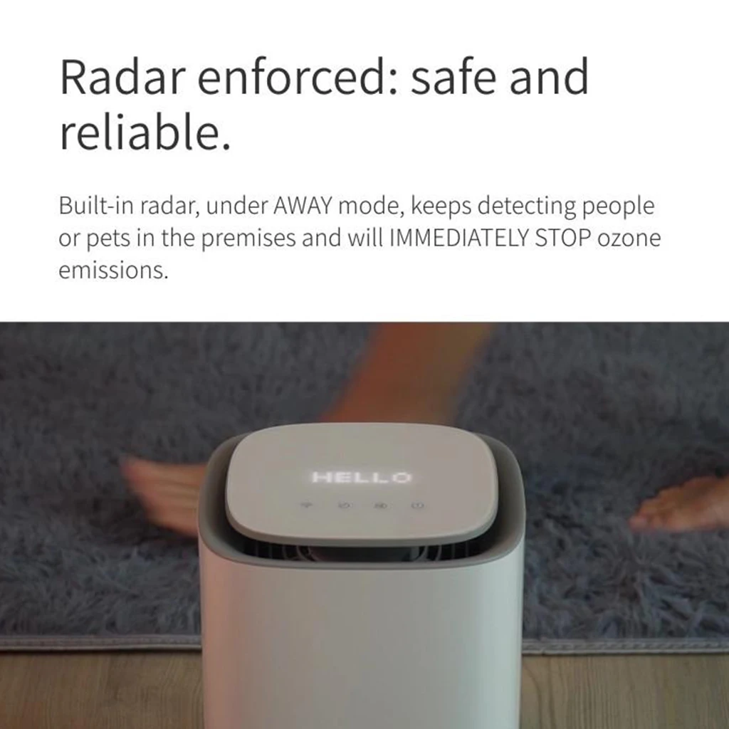 

Mini Smart Home Pet Air Purifier for Home Bedroom EU Plug