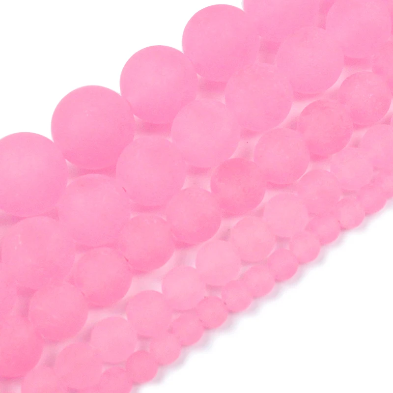 Матовый ярко розовый блестящий браслет для изготовления ювелирных изделий 15