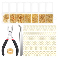 jump rings for jewelry making 1500pcs jewelry necklace repair kit with jewelry making supplies and jewelry pliers