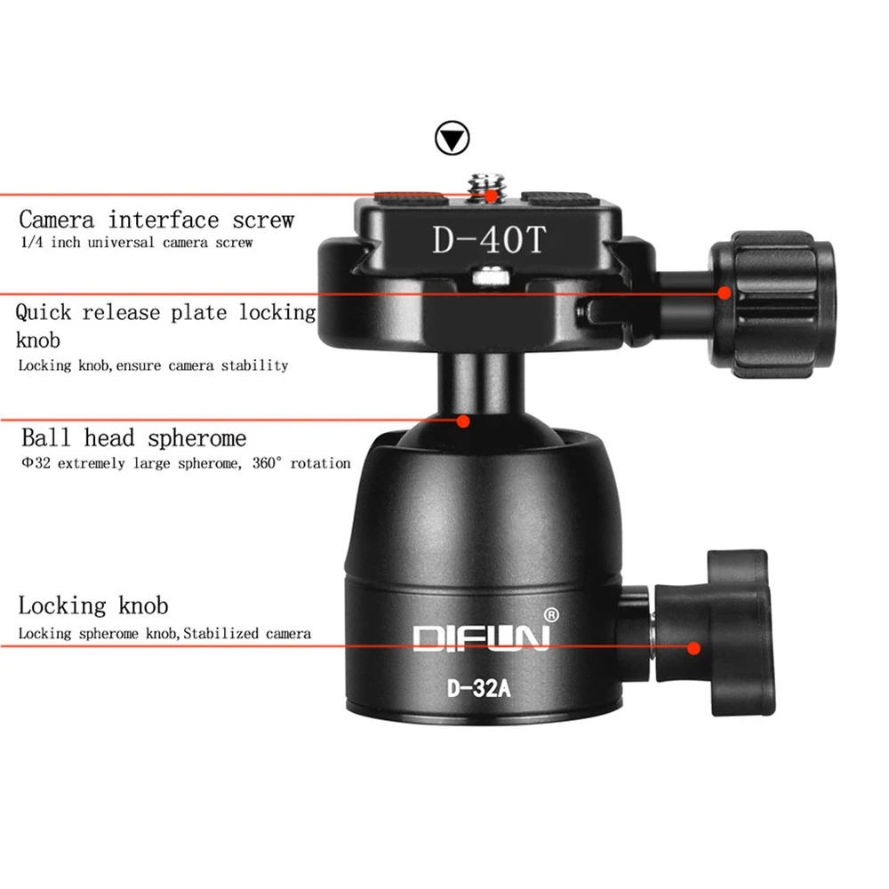 DIFUN D-32A насадка для панорамной съемки телефона Camara профессиональный монопод