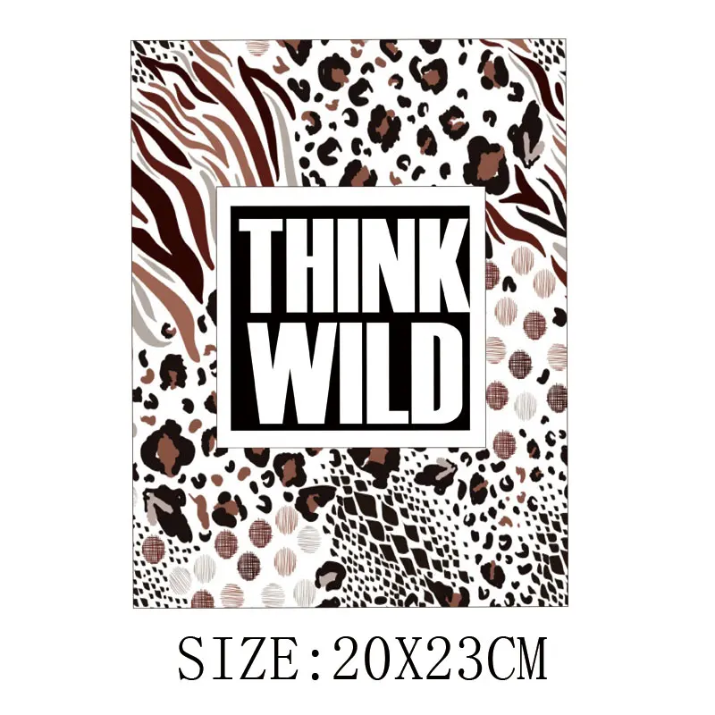 Сексуальные леопардовые нашивки для одежды сделай сам женская футболка джинсы