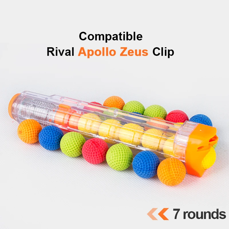 7 Выстрел картридж пуля клип для Nerf Rival Apollo XV 700 мяч пули Zeus игрушечный пистолет