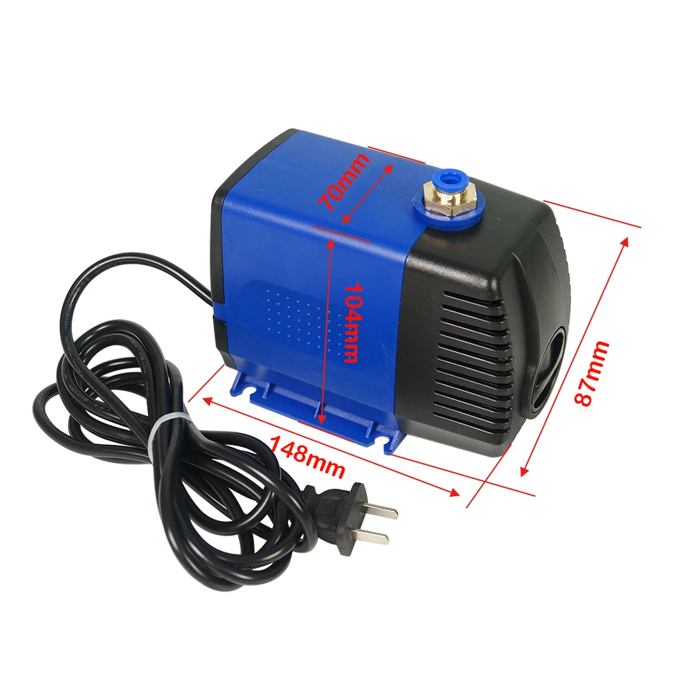 70W 3.5M Water Pump Engraving Machine Tool Cooling Cooling Water Pipe Flexible Coolant Pipe Hose for CNC Router Spindle