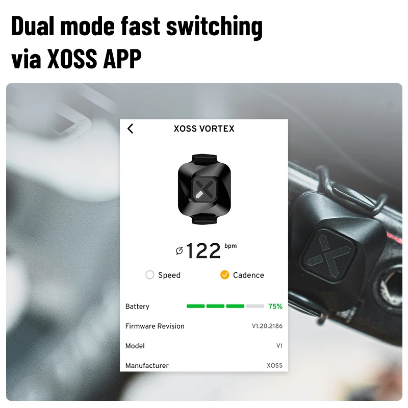 XOSS VORTEX Speed Cadence Sensor Cycling Computer Speedometer ANT+ Bluetooth Road Bike MTB Sensor For GARMIN iGPSPORT Bryton