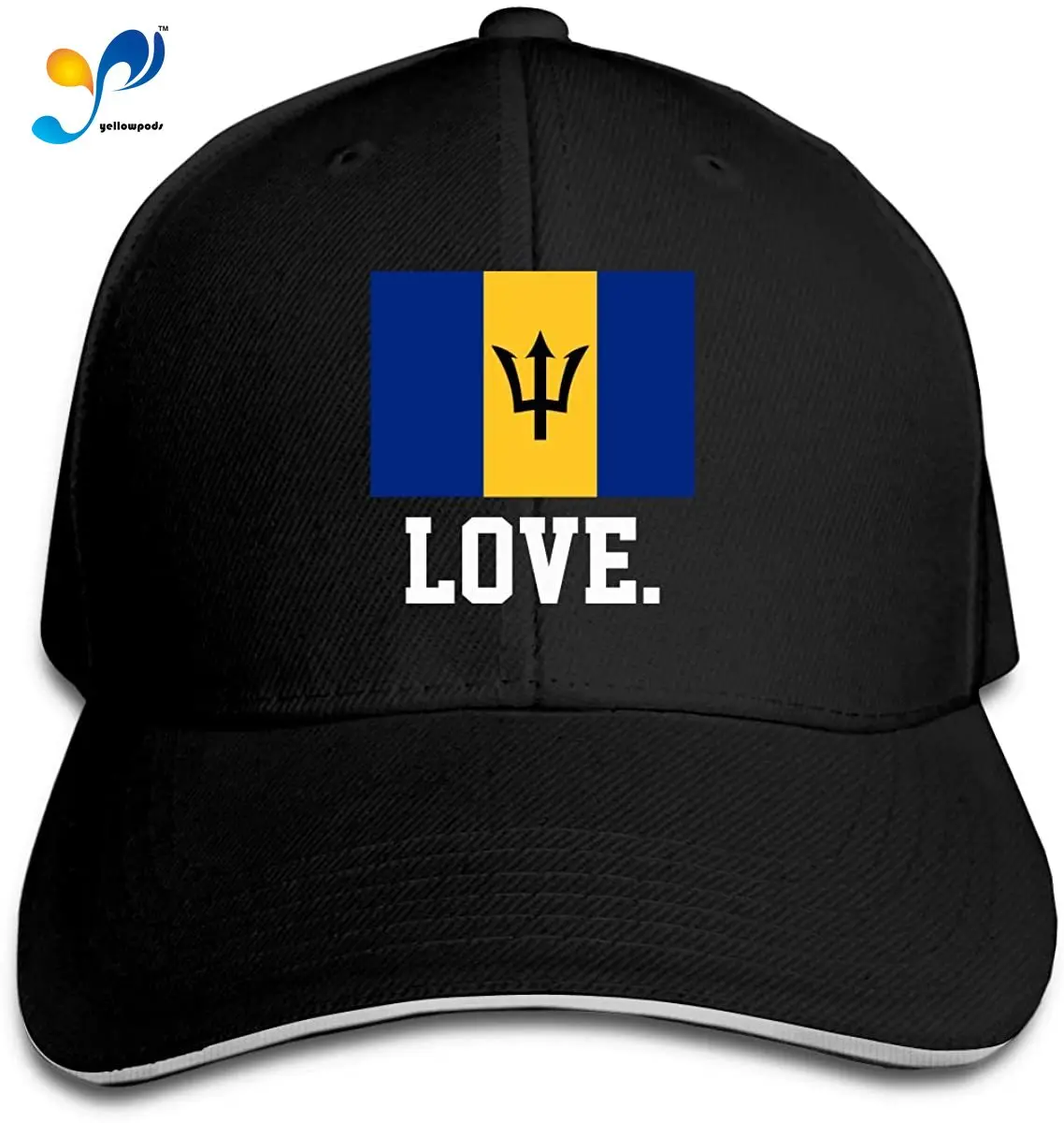 

Barbados Flags Men Cotton Classic Baseball Cap Adjustable Size