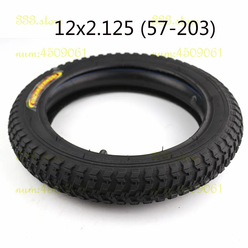 

12x2.125 57-203 Tire with Good Quality Bike Bicycle Scooter Stroller Tires Inner Tube 12 X 2.125 Tyres Gas Scooter