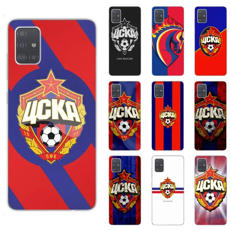 

CSKA Moscow Football Phone Case For Samsung S4 S5 S6 S7 Edge S8 S9 S10 Plus S20 Lite Fe Note20 Ultra A71 A21S Cover Fundas Coque