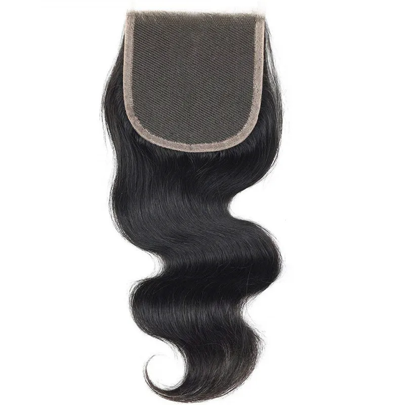 Бразильские виргинские волосы 4 пряди с закрытием объемная волна Бесплатная