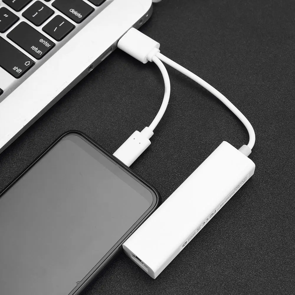 

Hot Sale USB Hubs Skillful Manufacture 3 Ports Type C to Gigabit Ethernet Network USB 2.0 Hub USB Splitter for Macbook
