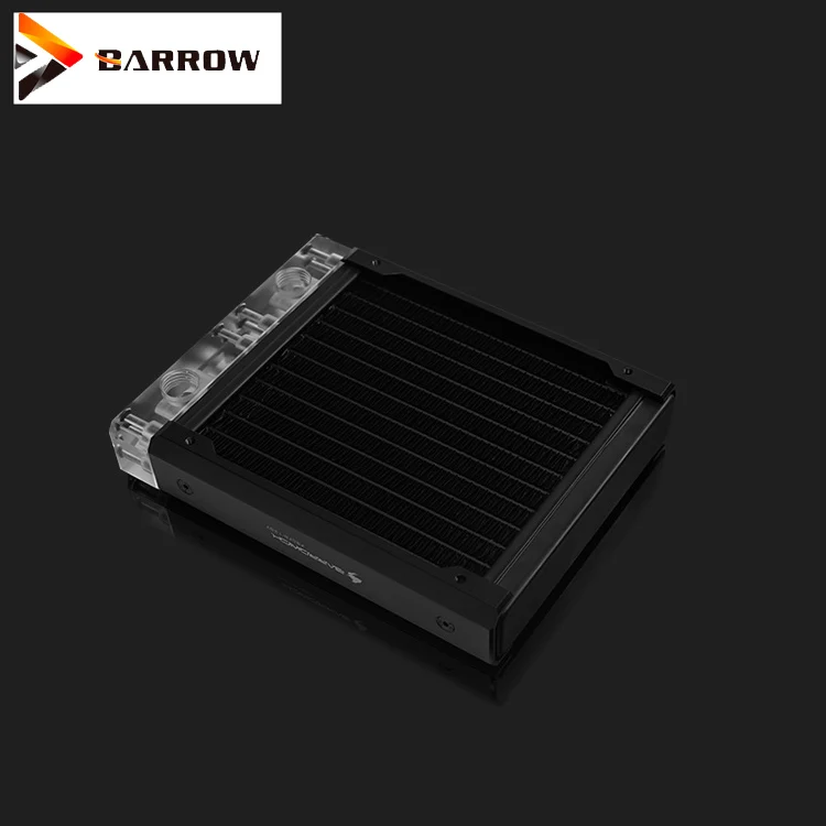 BARROWCH 120 мм радиатор водяное охлаждение Купер подходит 12 см вентилятор PMMA POM синий