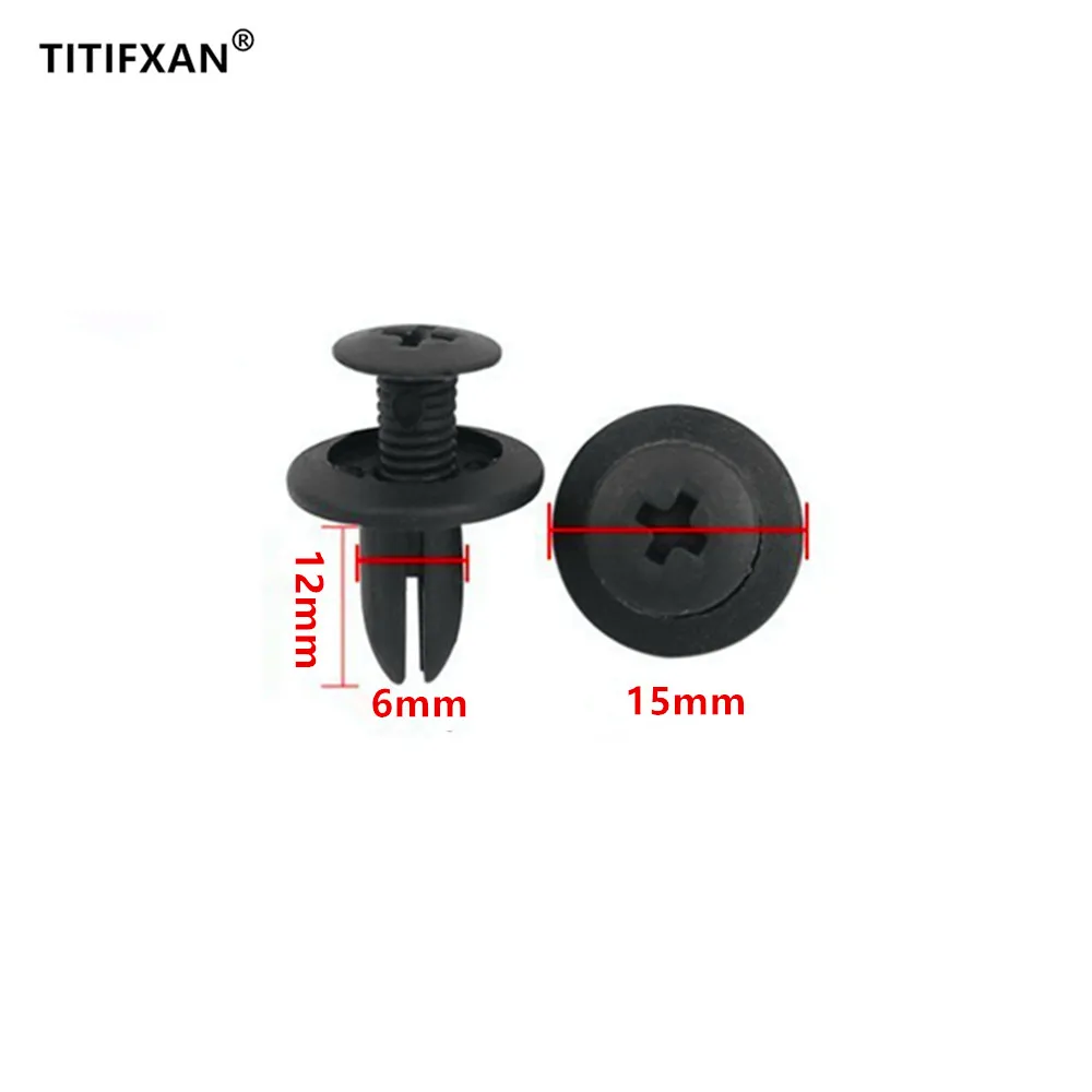 100 шт 6 мм отверстие авто автомобиль пластиковые заклепки застежка для автомобиля