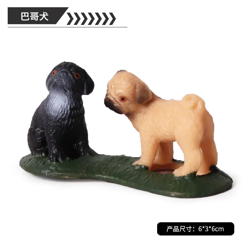 Имитация миниатюрных собак фигурки милых бульдогов колли Хаски далматинские