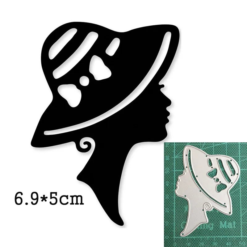 

Fashion Woman Hat New 2021 Metal Cutting Dies for DIY Scrapbooking Paper and Card Making Decorative Embossing Dies Craft dies